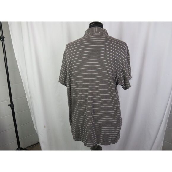 Men's Peter Millar Mountainside Collection‎ Gray Striped Stretch Polo Shirt XL - Picture 5 of 7
